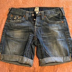 True Religion jean shorts.